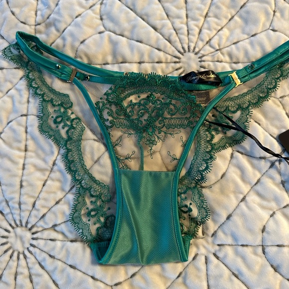 (NWT) Honey Birdette Gabrielle Emerald Briefs - Picture 5 of 9